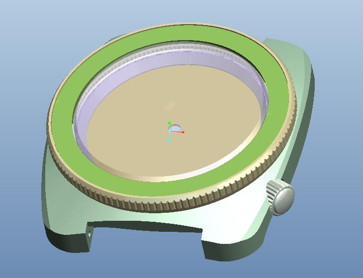 3D model of the watch, showing detailed design features and precise craftsmanship from all angles.