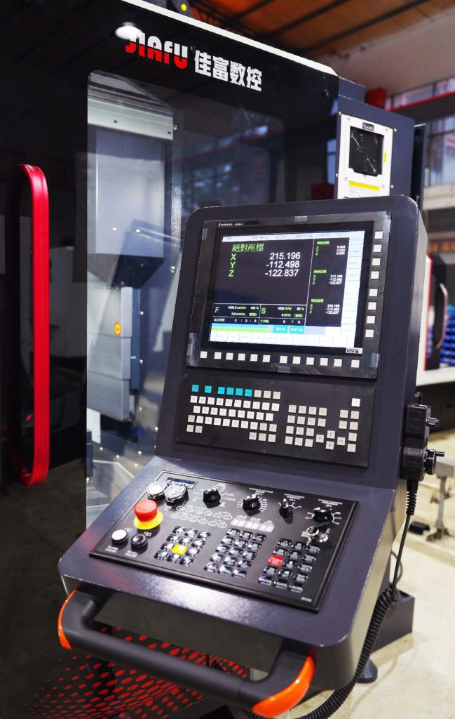 AMP Precision's new 5-axis CNC machining center, showcasing its advanced design and capabilities for precision manufacturing.